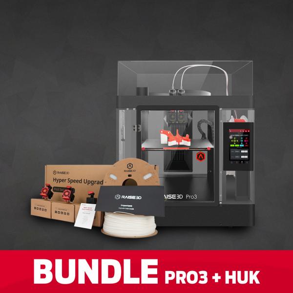 Bundle: Raise3D Pro3 3D Dual-Extruder + HUK